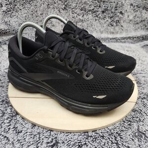 Brooks Ghost 15 Women's Size 8 Triple Black Athletic Running Sneakers Shoes